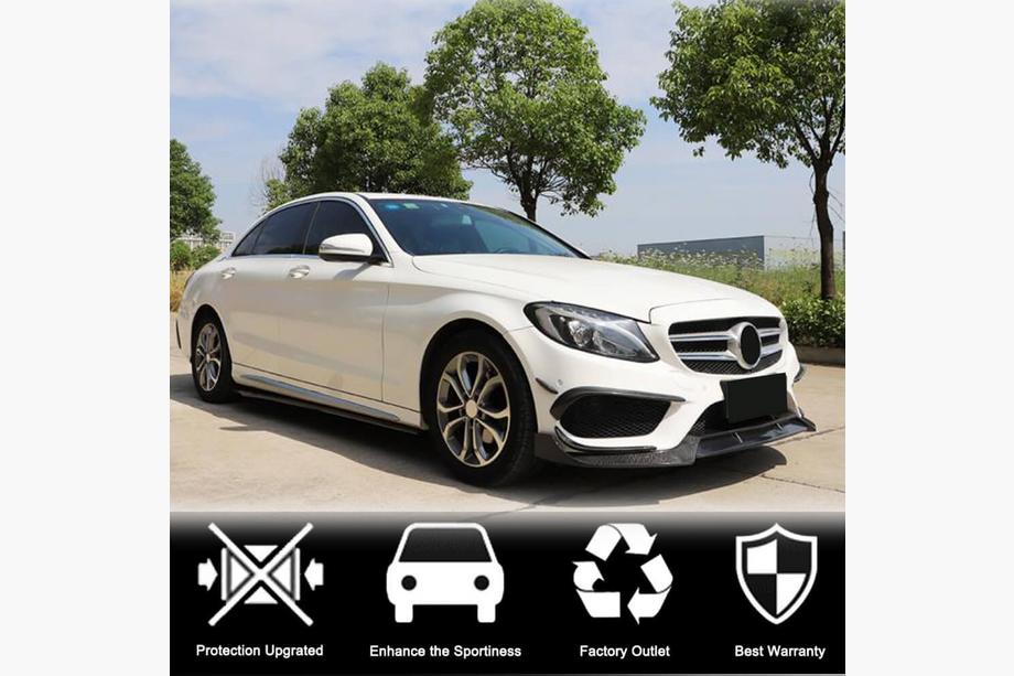 Mercedes C-class W205 2014-2021 Frontlippe V2 für C43 AMG 2015-2019 Carbon Foto 3