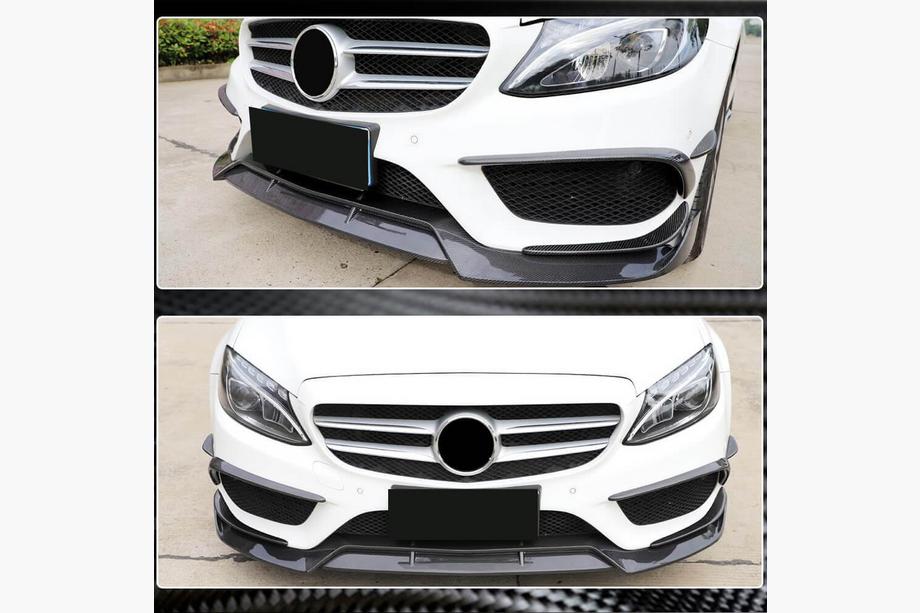 Mercedes C-class W205 2014-2021 Frontlippe V2 für C43 AMG 2015-2019 Carbon Foto 4