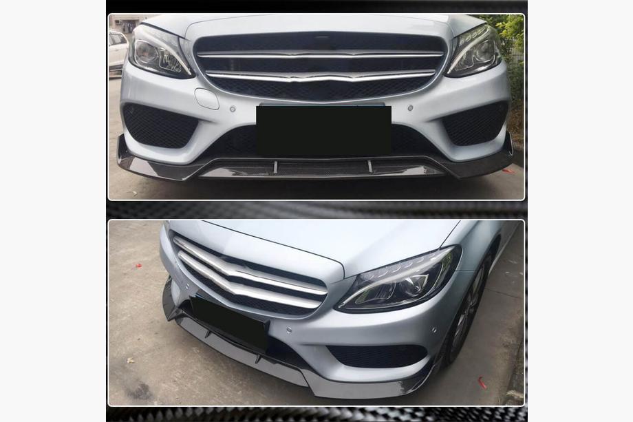 Mercedes C-class W205 2014-2021 Frontlippe V2 für C43 AMG 2015-2019 Carbon Foto 5