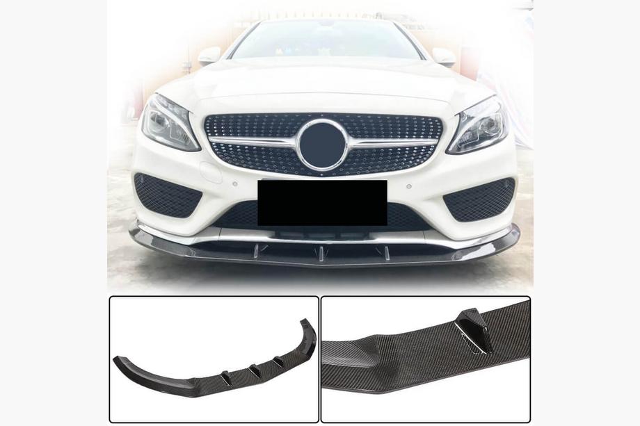 Mercedes C-class W205 2014-2021 Frontlippe V3 für C43 AMG 2015-2019 Carbon Image