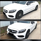 Mercedes C-class W205 2014-2021 Frontlippe V4 für C43 AMG 2015-2019 Carbon Foto 3