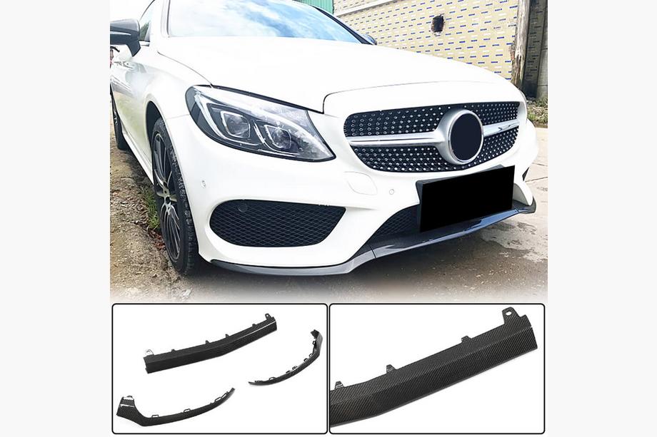 Mercedes C-class W205 2014-2021 Frontlippe V4 für C43 AMG 2015-2019 Carbon Image