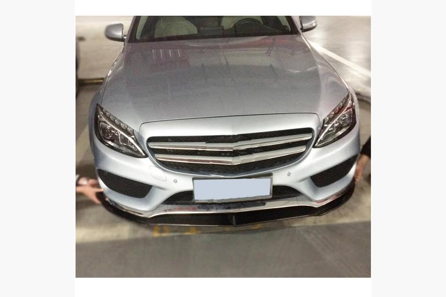 Mercedes C-class W205 2014-2021 Frontspoiler Lippe V6 für C43 AMG 2015-2019 Carbon Foto 4