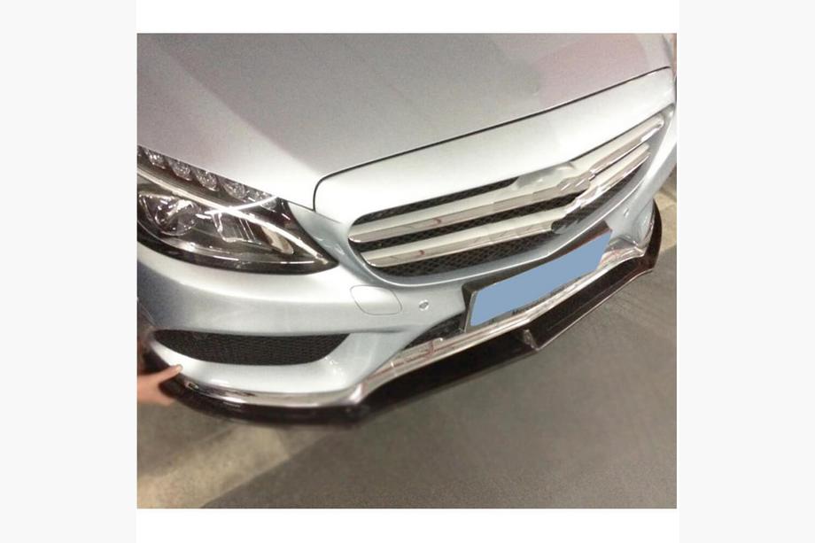 Mercedes C-class W205 2014-2021 Frontspoiler Lippe V7 für C43 AMG 2015-2019 Kunststoff Foto 4