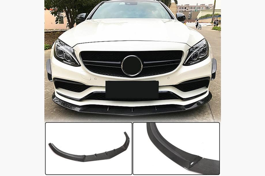Mercedes C-class W205 2014-2021 Frontlippe V1 für Stoßstange SD C63 AMG 2015-2019 Carbon Foto 1