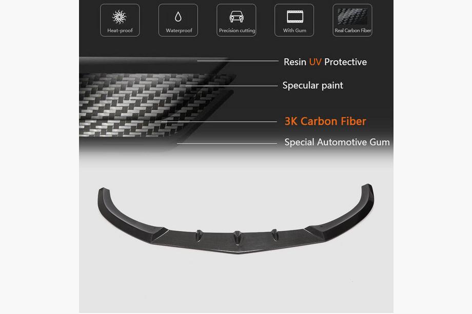 Mercedes C-class W205 2014-2021 Frontlippe V1 für Stoßstange SD C63 AMG 2015-2019 Carbon Foto 5