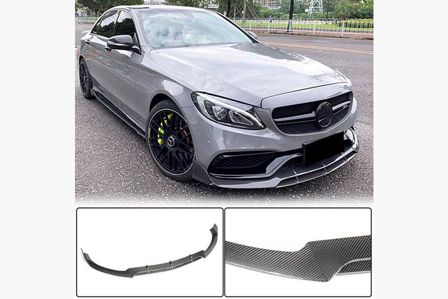 Mercedes C-class W205 2014-2021 Frontlippe V4 für SD C63 AMG 2015-2019 Carbon Foto 2