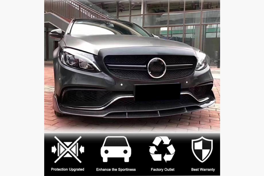 Mercedes C-class W205 2014-2021 Frontlippe V4 für SD C63 AMG 2015-2019 Carbon Foto 4