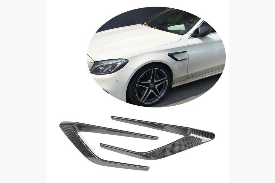 Mercedes C-class W205 2014-2021 Carbon Abdeckungen für vordere Kotflügel (für SD C63 AMG 2015-2019) Foto 1