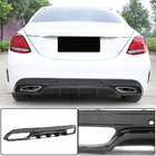Mercedes C-class W205 2014-2021 Heckdiffusor für SD C43/C63 AMG 2015-2019 Carbon Foto 1