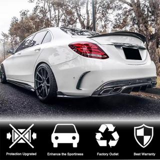 Heckstoßstangen Flaps Aufsätze für SD C43/C63 AMG 2015-2019 Carbon Mercedes C-class W205 2014-2021 Foto 2