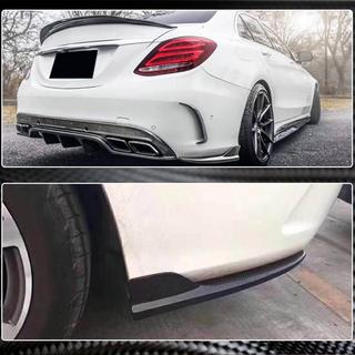 Heckstoßstangen Flaps Aufsätze für SD C43/C63 AMG 2015-2019 Carbon Mercedes C-class W205 2014-2021 Foto 3