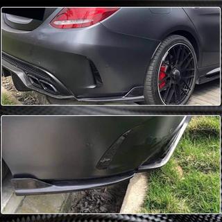 Heckstoßstangen Flaps Aufsätze für SD C43/C63 AMG 2015-2019 Carbon Mercedes C-class W205 2014-2021 Foto 4