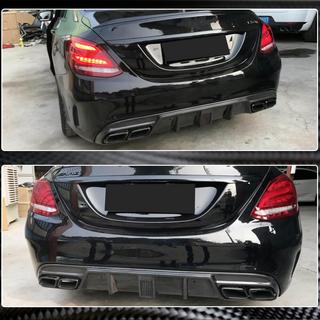 Heckdiffusor V3 für SD C43/C63 AMG 2015-2019 Carbon Foto 3