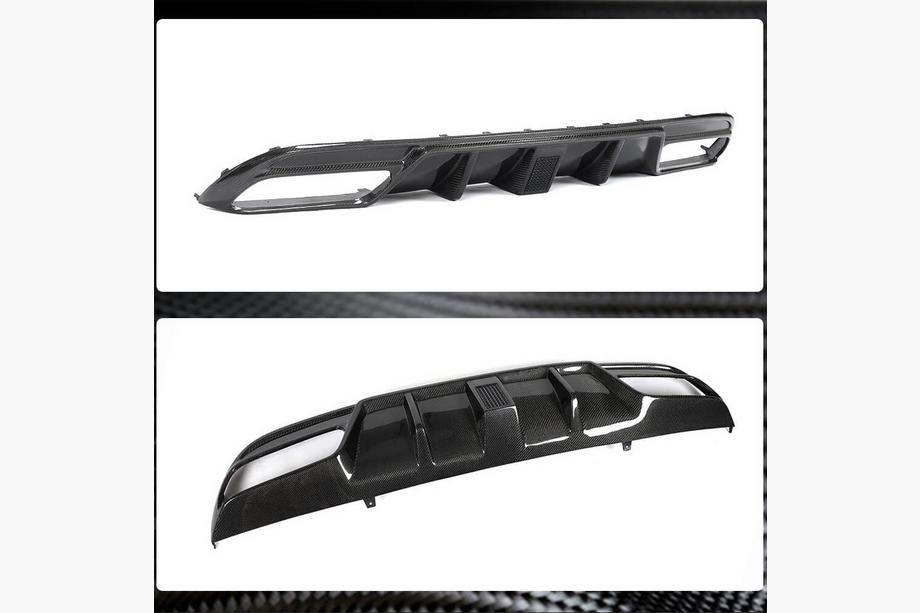 Mercedes C-class W205 2014-2021 Heckdiffusor V3 für SD C43/C63 AMG 2015-2019 Carbon Foto 4