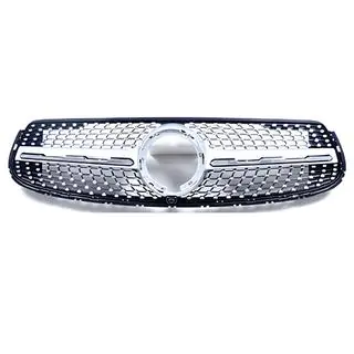 Frontgrill Diamond Silber (für GLC 43 AMG/GLC 63 AMG/AMG-Line 2019-2022) Foto 2