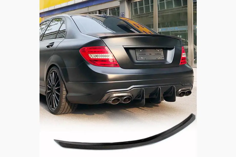 Mercedes C-class W204 2007-2015 Spoiler SD V1 (Carbon) Image