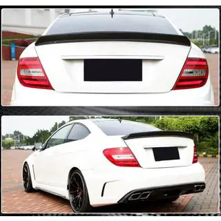 Heckstoßstangen Diffusor Spoiler für C63 AMG 2012-2014 Carbon Foto 2