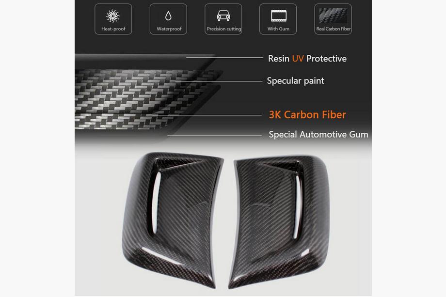 Mercedes C-class W204 2007-2015 Carbon Frontstoßstangen Abdeckungen (für AMG 2012-2014) Foto 5