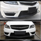 Mercedes C-class W204 2007-2015 Frontstoßstange Lippe V3 Aufsatz (für AMG 2012-2014, Carbon) Foto 4