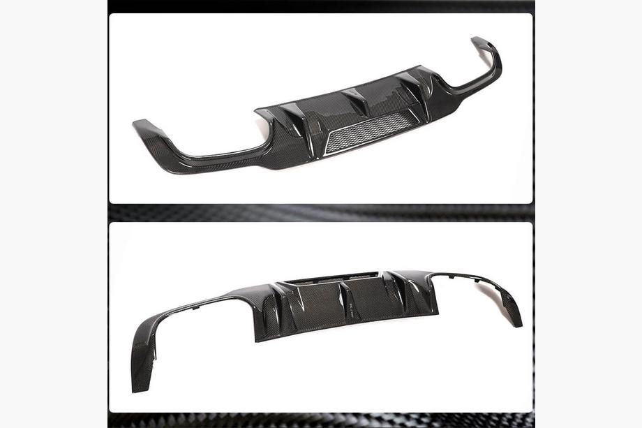 Mercedes C-class W204 2007-2015 Heckdiffusor V4 (für AMG SD/Coupe 2012-2014, Carbon) Foto 4