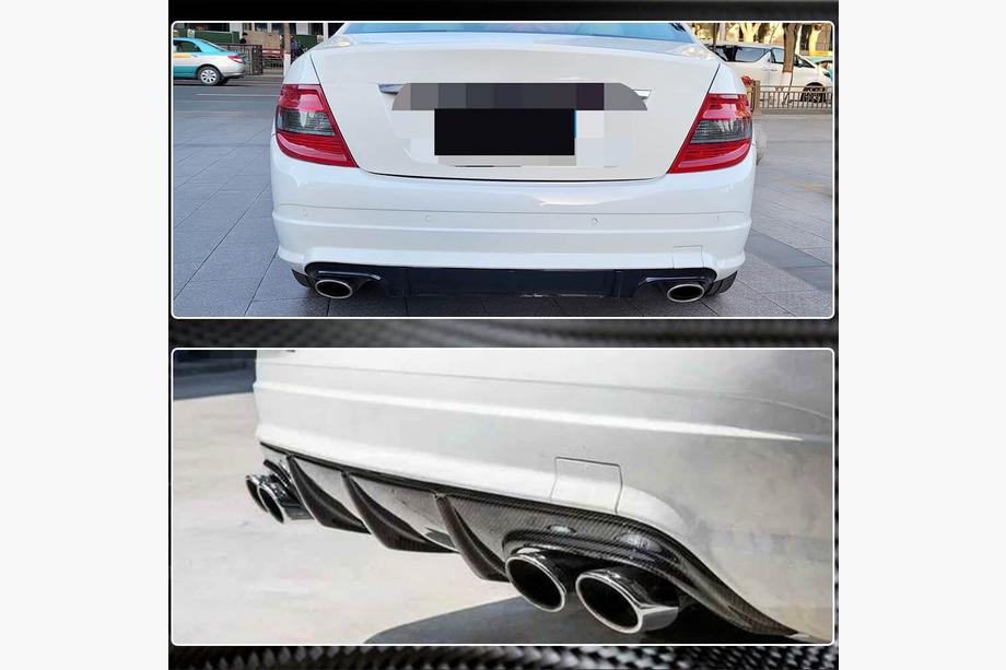 Mercedes C-class W204 2007-2015 Heckdiffusor V3 für AMG SD 2008-2011 Carbon Foto 4