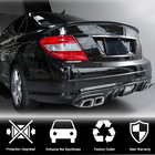 Mercedes C-class W204 2007-2015 Heckstoßstangen Diffusor V4 (für AMG SD 2008-2011, Carbon) Foto 2