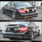 Mercedes C-class W204 2007-2015 Heckstoßstangen Diffusor V4 (für AMG SD 2008-2011, Carbon) Foto 4