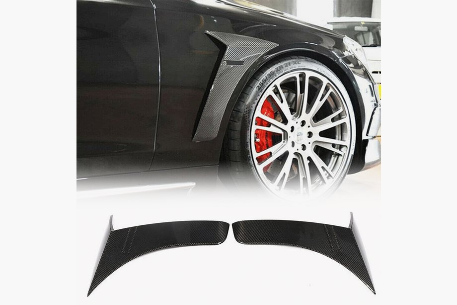 Mercedes S-class W222 2013-2022 Carbon Abdeckungen für vordere Kotflügel (2014-2017) Image