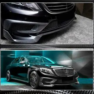 Frontstoßstange Lippe Aufsatz (für S63 AMG 2014-2017, Carbon) Foto 3