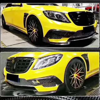 Frontstoßstange Lippe Aufsatz (für S63 AMG 2014-2017, Carbon) Foto 4