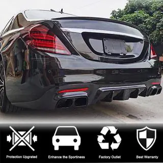 Heckdiffusor mit Endrohren (für S63/S65 AMG 2018-2021, Carbon) Mercedes S-class W222 2013-2022 Foto 2