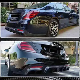 Heckdiffusor mit Endrohren (für S63/S65 AMG 2018-2021, Carbon) Mercedes S-class W222 2013-2022 Foto 3