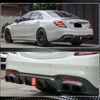 Heckdiffusor mit Endrohren (für S63/S65 AMG 2018-2021, Carbon) Mercedes S-class W222 2013-2022 Foto 4