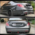 Mercedes S-class W222 2013-2022 Heckdiffusor mit Endrohren (für S63 AMG 2014-2017, Carbon) Foto 5