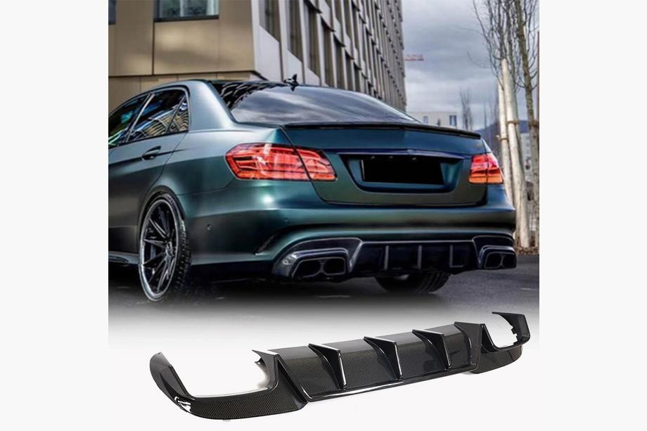 Mercedes E-class W212 2009-2016 Heckdiffusor V2 für E63 AMG 2013-2016 Carbon Foto 1
