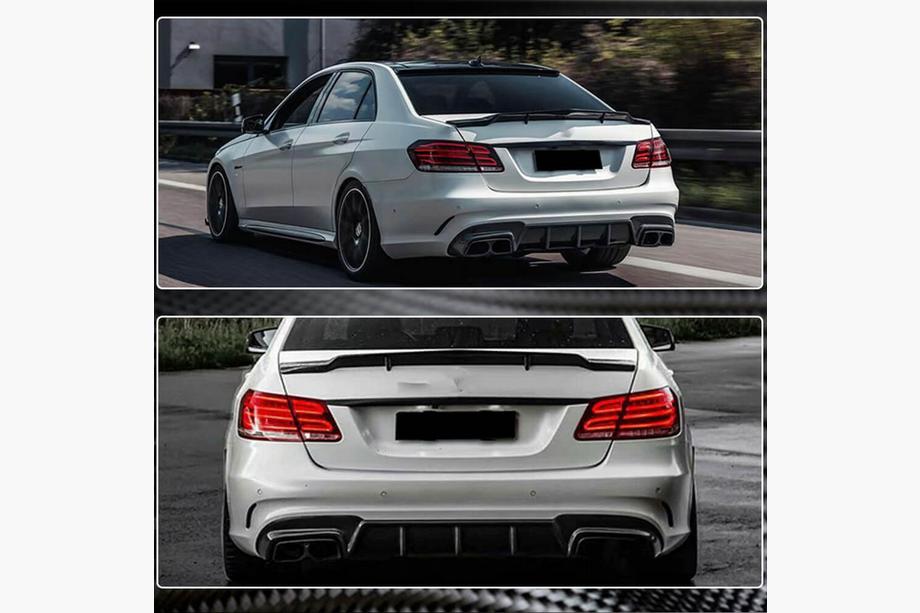 Mercedes E-class W212 2009-2016 Heckdiffusor V2 für E63 AMG 2013-2016 Carbon Foto 4