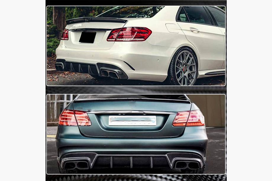 Mercedes E-class W212 2009-2016 Heckdiffusor V2 für E63 AMG 2013-2016 Carbon Foto 5