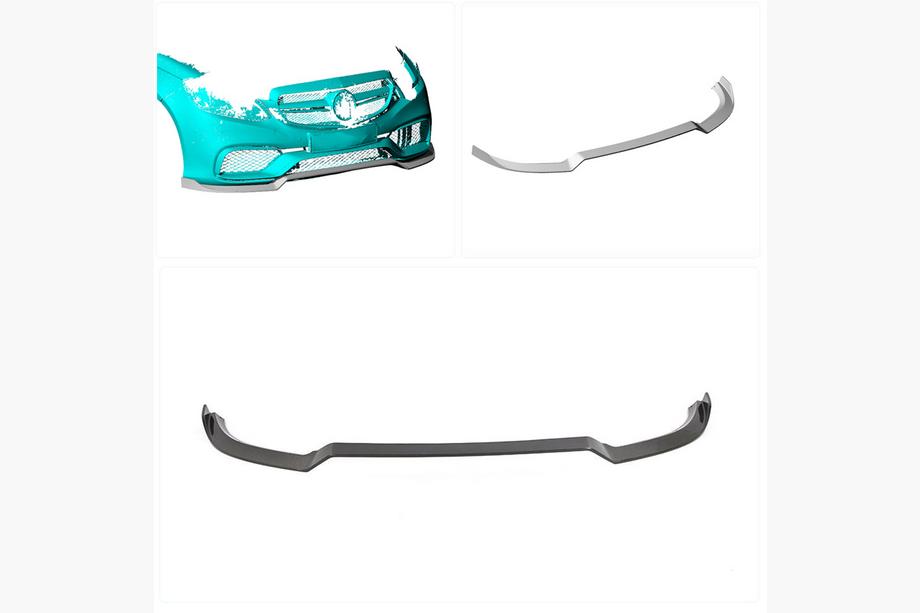 Mercedes E-class W212 2009-2016 Frontlippe für Stoßstange Lip passend für E63 AMG 2013-2016 Carbon Foto 2