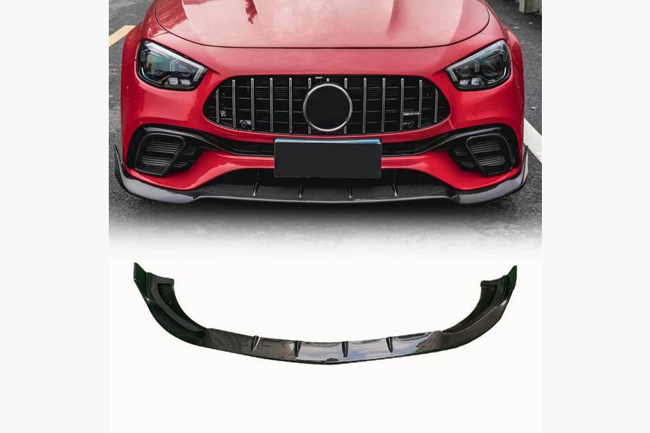 Mercedes E-class W213 2016-2023 Frontstoßstangen Lippe Aufsatz (für E63 AMG 2020-2023, Carbon) Image