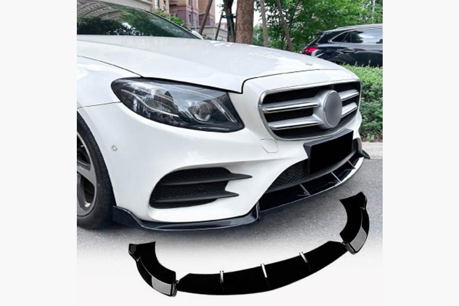 Mercedes E-class W213 2016-2023 Frontlippe Stoßstange Lippe (für AMG-Line / E43 AMG 2016-2019, Kunststoff) Image