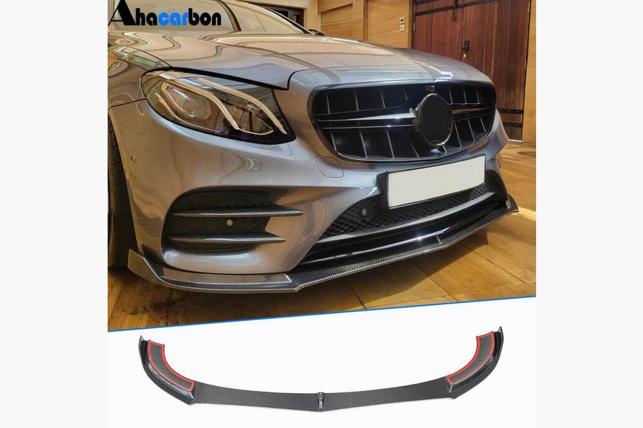 Mercedes E-class W213 2016-2023 Frontlippe V1 für AMG-Line / E43 AMG 2016-2019, Carbon Foto 1