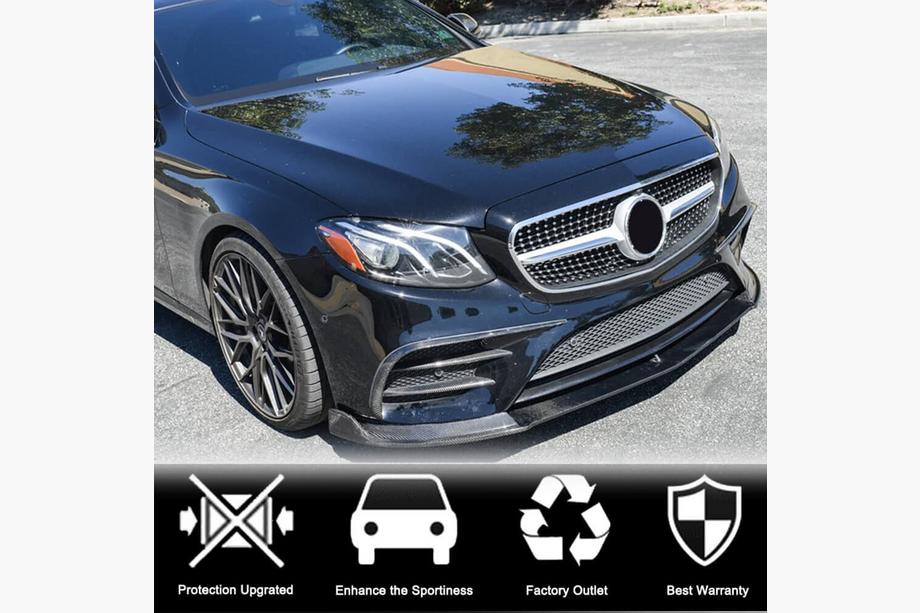 Mercedes E-class W213 2016-2023 Frontlippe V1 für AMG-Line / E43 AMG 2016-2019, Carbon Foto 2