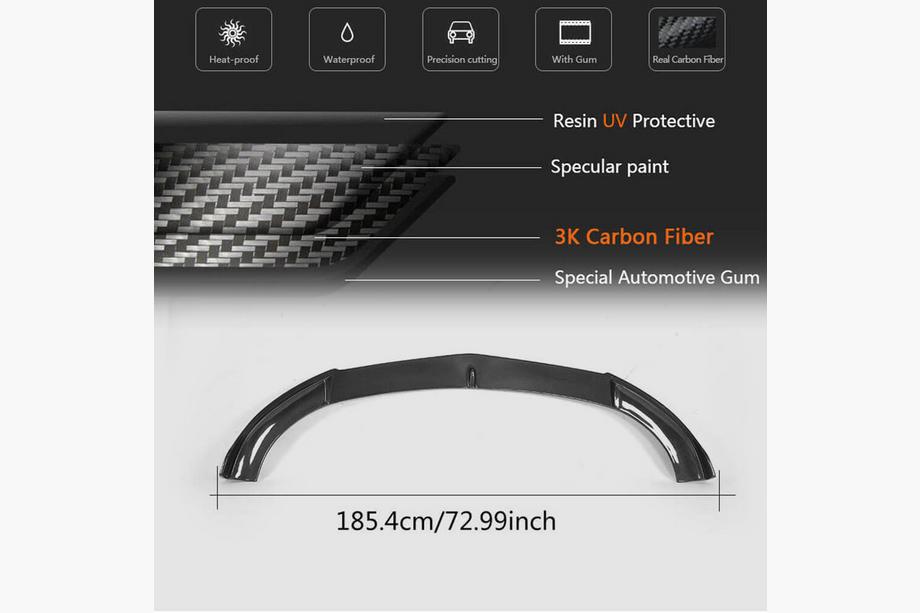Mercedes E-class W213 2016-2023 Frontlippe V1 für AMG-Line / E43 AMG 2016-2019, Carbon Foto 5