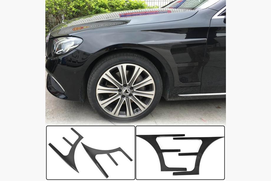 Mercedes E-class W213 2016-2023 Carbon Abdeckungen für vordere Kotflügel (AMG-Line/E43 AMG 2016-2019) Image