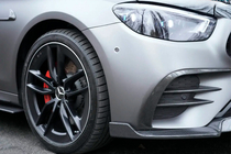 Mercedes E-class W213 2016-2023 Frontstoßstangenaufsätze (für AMG-Line 2020+, Trockencarbon) Foto 6