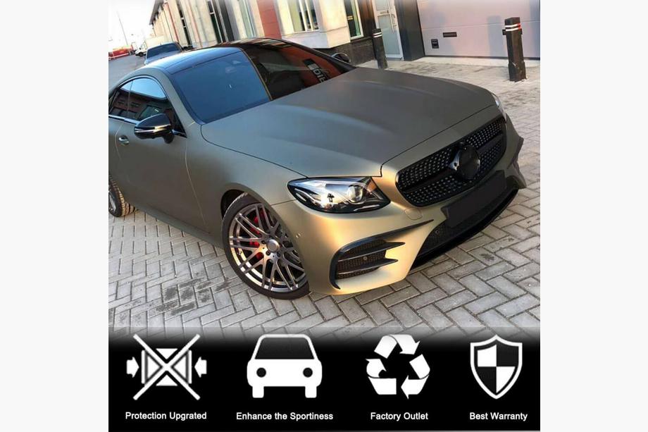 Mercedes E-class W213 2016-2023 Carbon Frontstoßstangen Aufsätze (für AMG-Line/E43 AMG 2016-2019) Foto 3