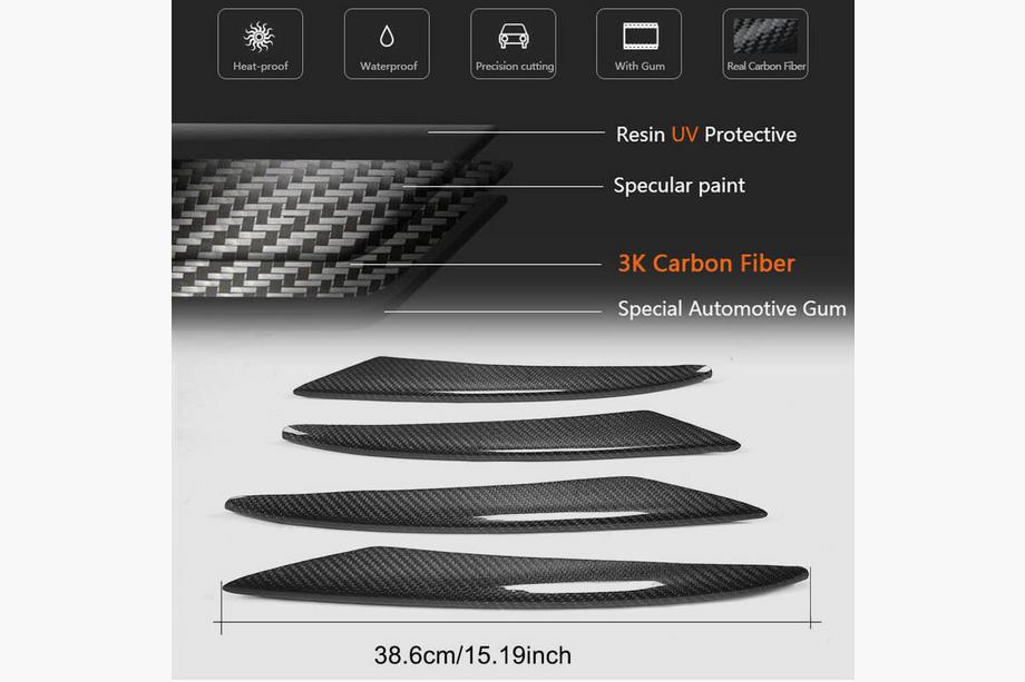 Mercedes E-class W213 2016-2023 Carbon Frontstoßstangen Aufsätze (für AMG-Line/E43 AMG 2016-2019) Foto 6