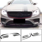 Mercedes E-class W213 2016-2023 Frontstoßstangenaufsätze V1 (für E43 AMG 2016-2019, Carbon) Foto 1
