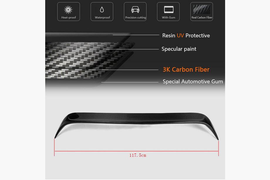 Mercedes CLA C117 2013-2019 Spoiler V1 (SD, Carbon) Image